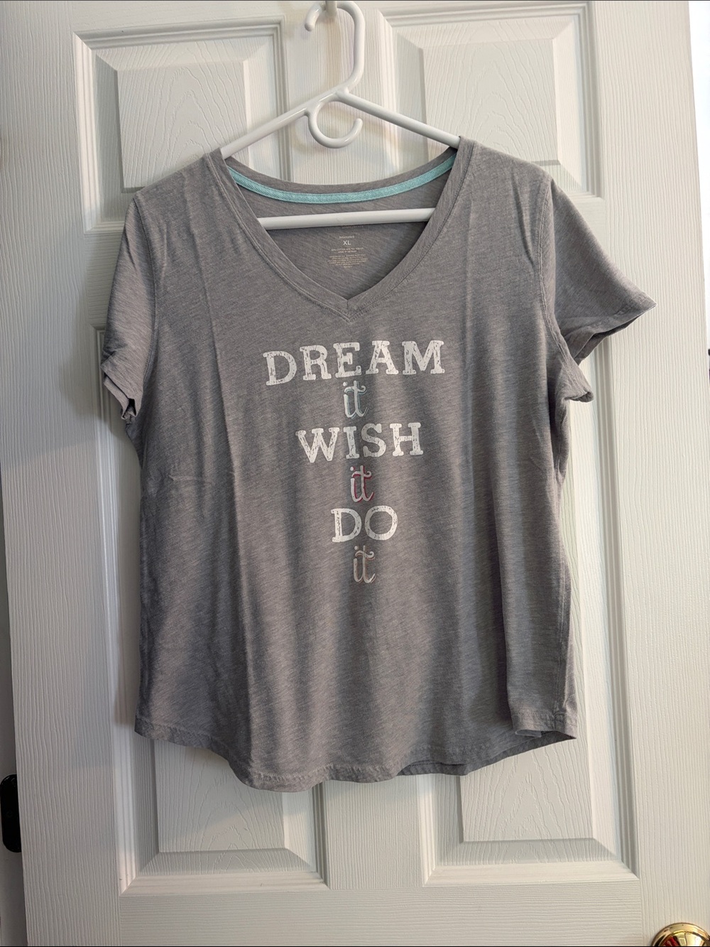 Sonoma Gray Graphic V-Neck Sleep Tee